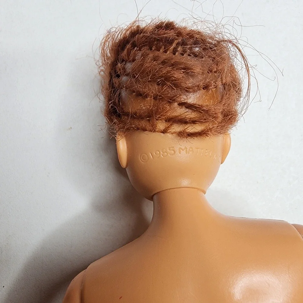 Vintage‎ 1980s Lot of 3 Barbies Ken Black African American Red Real Hair